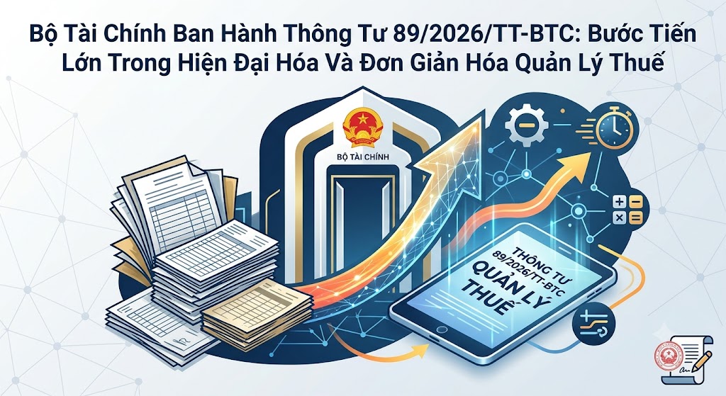 Bộ Tài Chính Ban Hành Thông Tư 89/2026/TT-BTC: Bước Tiến Lớn Trong Hiện Đại Hóa Và Đơn Giản Hóa Quản Lý Thuế