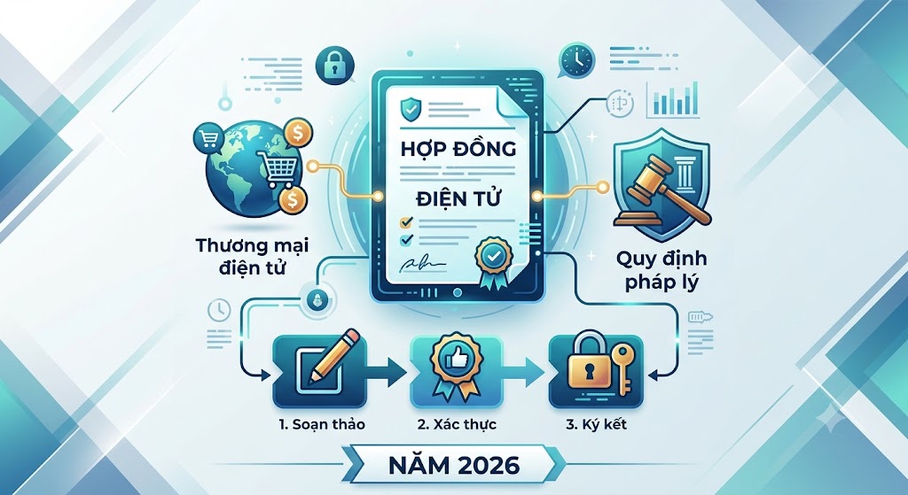 Hợp đồng thương mại điện tử là gì? Quy định pháp lý và quy trình giao kết 2026