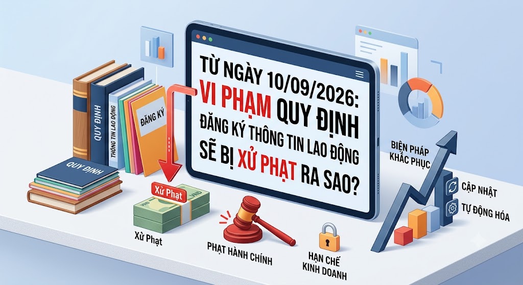Từ Ngày 10/09/2026: Vi Phạm Quy Định Đăng Ký Thông Tin Lao Động Sẽ Bị Xử Phạt Ra Sao?
