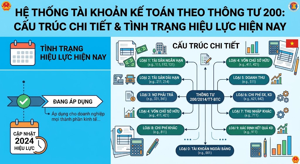 Hệ Thống Tài Khoản Kế Toán Theo Thông Tư 200: Cấu Trúc Chi Tiết & Tình Trạng Hiệu Lực Hiện Nay