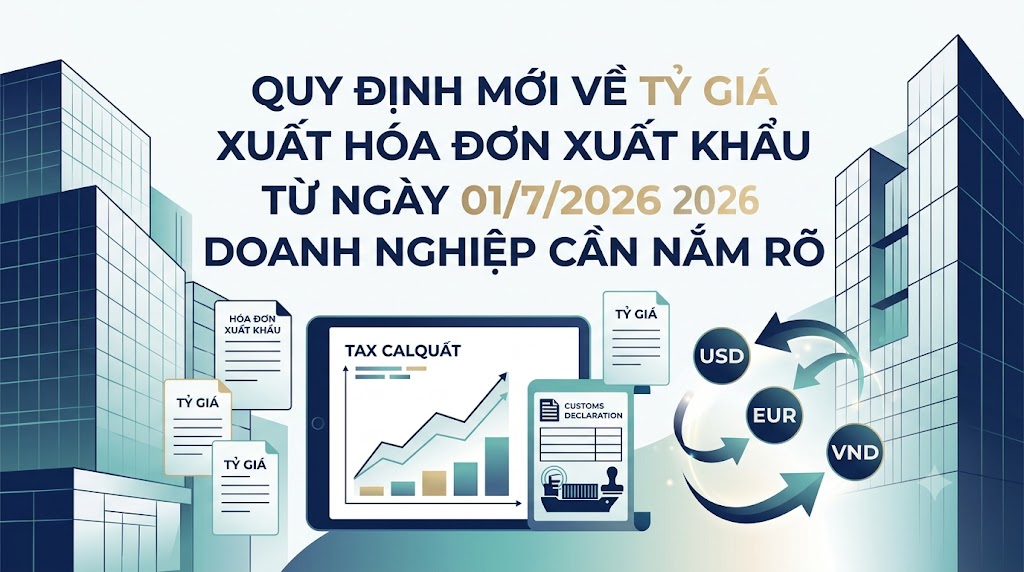 Quy Định Mới Về Tỷ Giá Xuất Hóa Đơn Xuất Khẩu Từ Ngày 01/7/2026 Doanh Nghiệp Cần Nắm Rõ