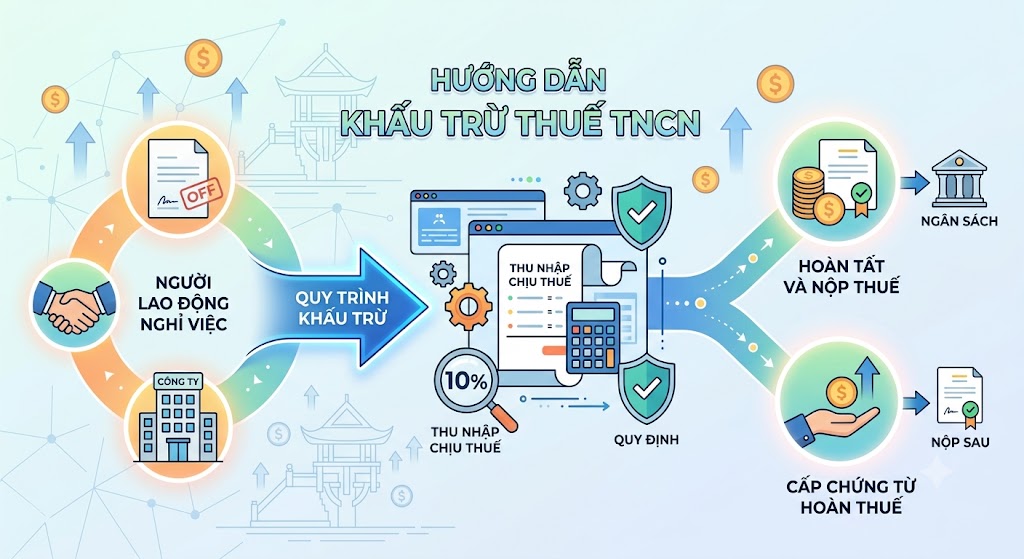 Hướng dẫn Khấu trừ Thuế TNCN đối với Người lao động đã Nghỉ việc